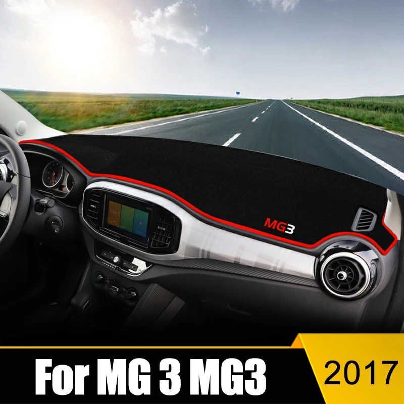 

Car Dashboard Avoid Light Pad Instrument Platform Desk Cover Non-Slip Mat For MG 3 MG3 2017 Anti-UV Carpets Accessories
