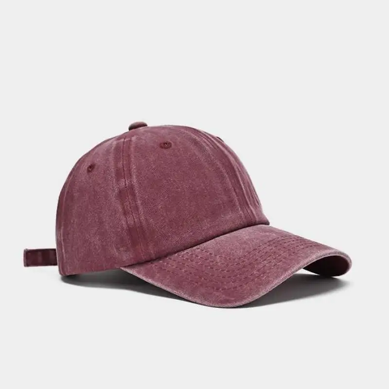 Baseball Cap Washed Cotton Men Women Snapback Hat Vintage Hip Hop Caps Solid Color Dad Hat Bone Casquette Outdoor Casual Sport - 6