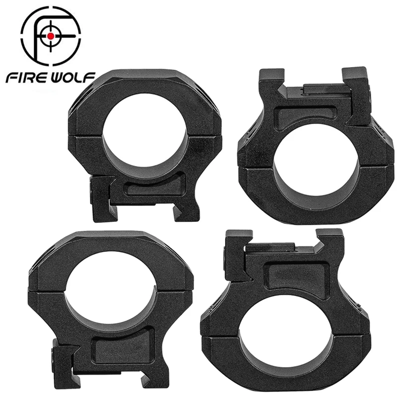

Огонь волк 7075 Алюминиевый сплав 25,4 мм Высокий/низкий профиль прицела Пикатинни Вивера Монтажное кольцо кронштейн 21 мм