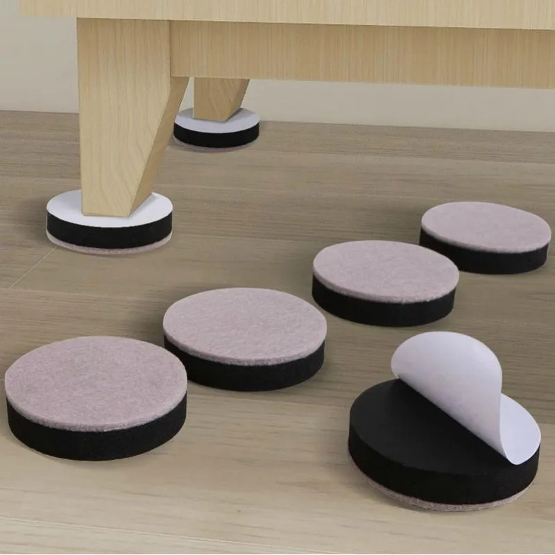 Self-Adhesive Felt Furniture Pads - Anti-Slip Mute Floor Protectors for Chairs, Tables, and Sofas