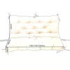 Outdoor Bench Cushions Garden Swing Seat Cushions with Backrest 2/3 Seater Replacement Cushion for Outdoor Swing Sofa Pad Settee 6