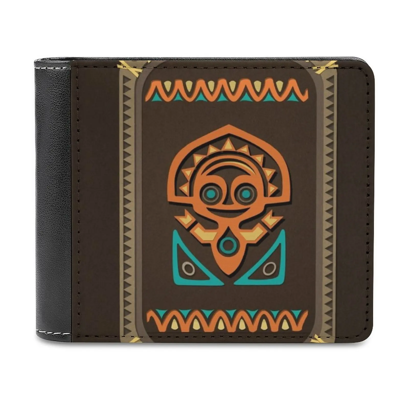 

Полинезийская деревня тики мужской кошелек с узором кожаный мужской короткий кошелек с несколькими отделениями для карт модный кошелек полинезийская Полинезия