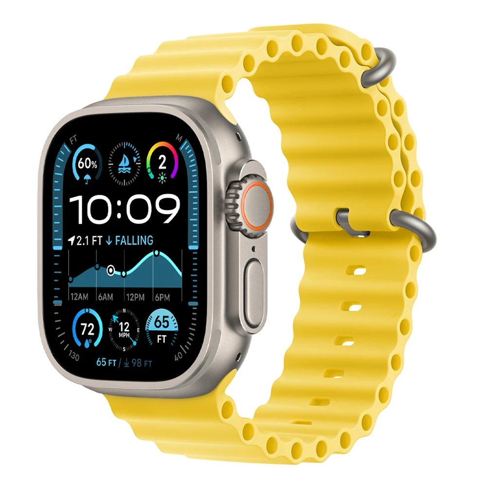 Ocean Blue Silicone Sport Strap