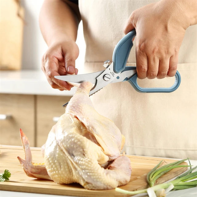 Powerful Kitchen Scissors Chicken Bone Scissors Scale Clean Fish Raptor  Shears Multipurpose Scissor For Cutting Meat