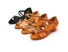 Children Dance Shoes Modern Tango Dancing Performance Shoes Girls Ladies Ballroom Tango Jazz Sandal Low Heel Factory Direct C323 1