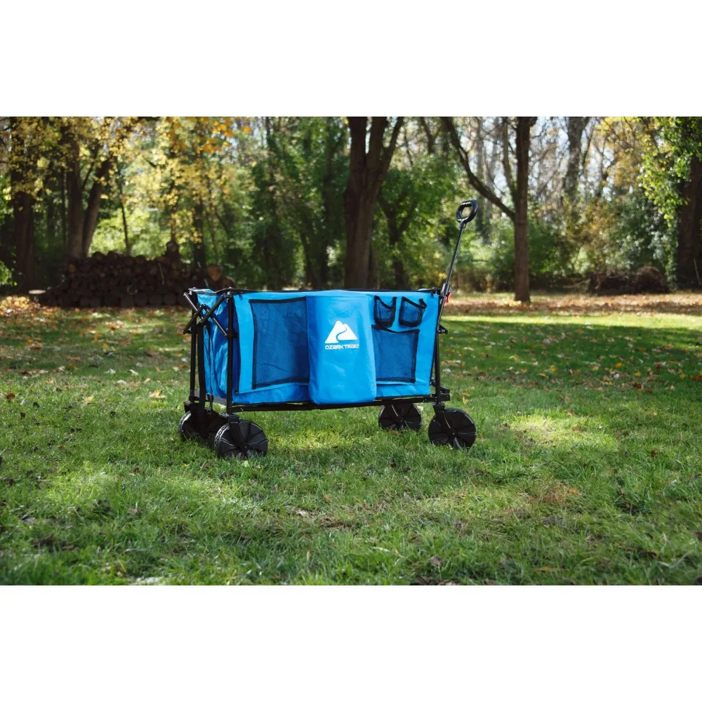 

All-Terrain Big Bucket Cart Wagon Hand Truck 27 Inches in Height Garden Carts Push Cart Dolly Trolley Trolleys Portable Supplies