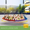 Trekassy 700lb Giant 60" Skycurve Platform Tree Swing for Kids and Adults with 2 Hanging Straps (Rainbow) 6