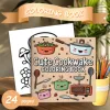 Happy little Dog's Coloring Book 24 Unique Pages For Adults & Teens Relaxation Educational Doodles Book For Relaxation Gift 2