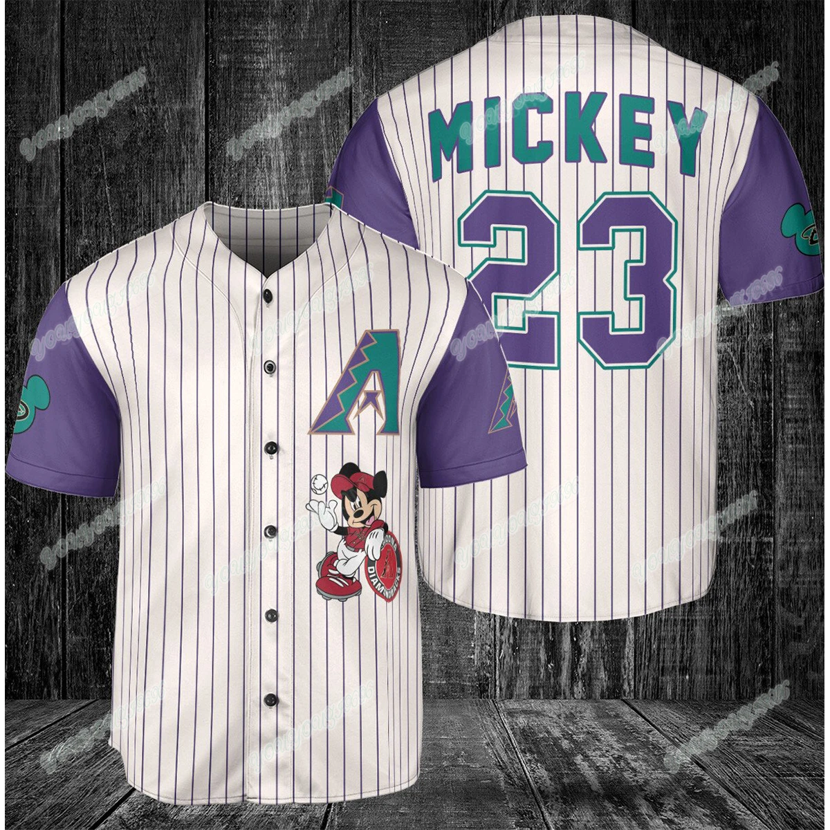 

Arizona Diamondbacks Lilo and Disney Baseball Jerseys Men's and Women's Customized Sports Tops