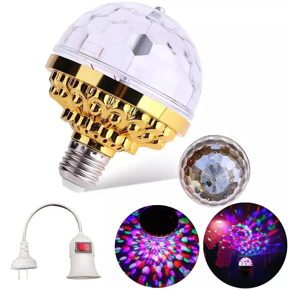 

Stage Lantern Gathering Colorful Lantern LED Home Room Ball Dormitory Bulb Light Jumping Light Rotating I0N3