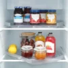 360 Rotate Rectangle Tray Lazy Organizer Turntable Storage Tray Clear Food Storage Organizer Spice Rack For Kitchen Organizer 6
