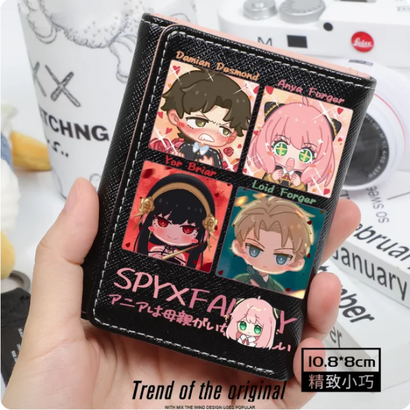 Anime Spy Family Anya Forger Fashion Wallets PU Purse Card Holder Hasp Money Bag Cosplay Gift B1259