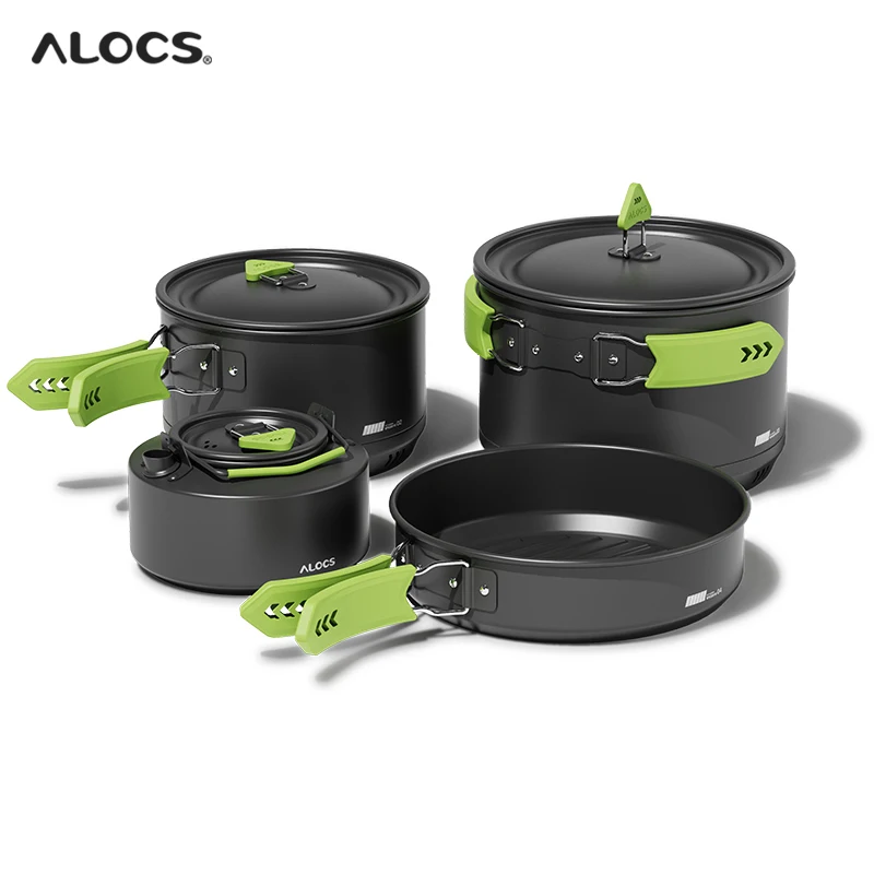 Alocs Camping Cookware, Non-Stick Large Camping