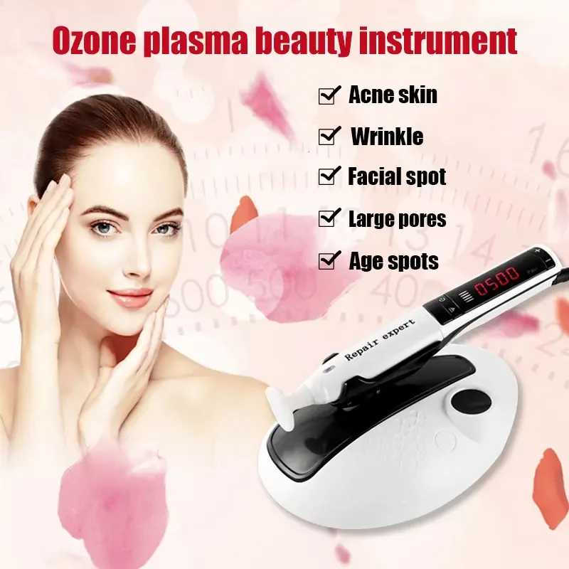 Professional Plasma Ozone Shower For Facial Acne Treatment Skin Rejuvenation Eyelid Lift Anti-Wrinkle Cleaning Jet Pen Needle