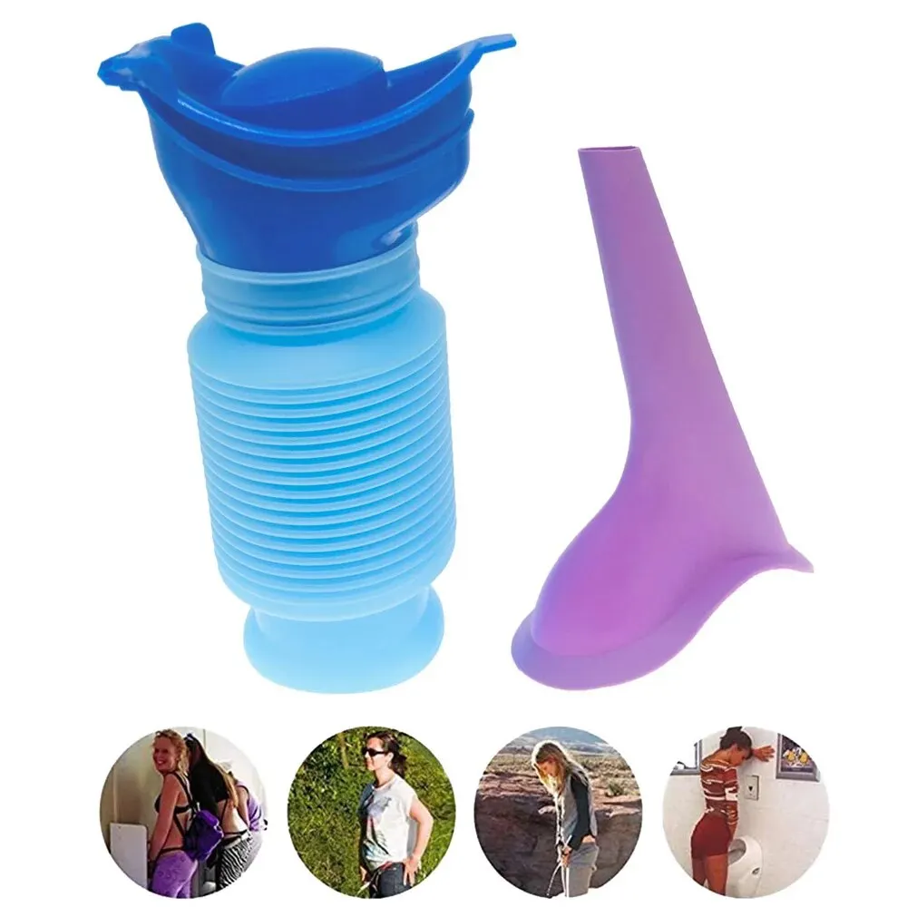 1set Urinal Car Urinal Bucket Outdoor Standing Urine Emergency Travel Portable Reusable Shrinkable Camping Toilet Urine Leak 6