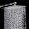 Rainfall Shower Head 12/10/8 Inch Waterfall Shower Ultra Thin 201 Stainless Steel Square Rain Showerheads Bathroom Accessories 1