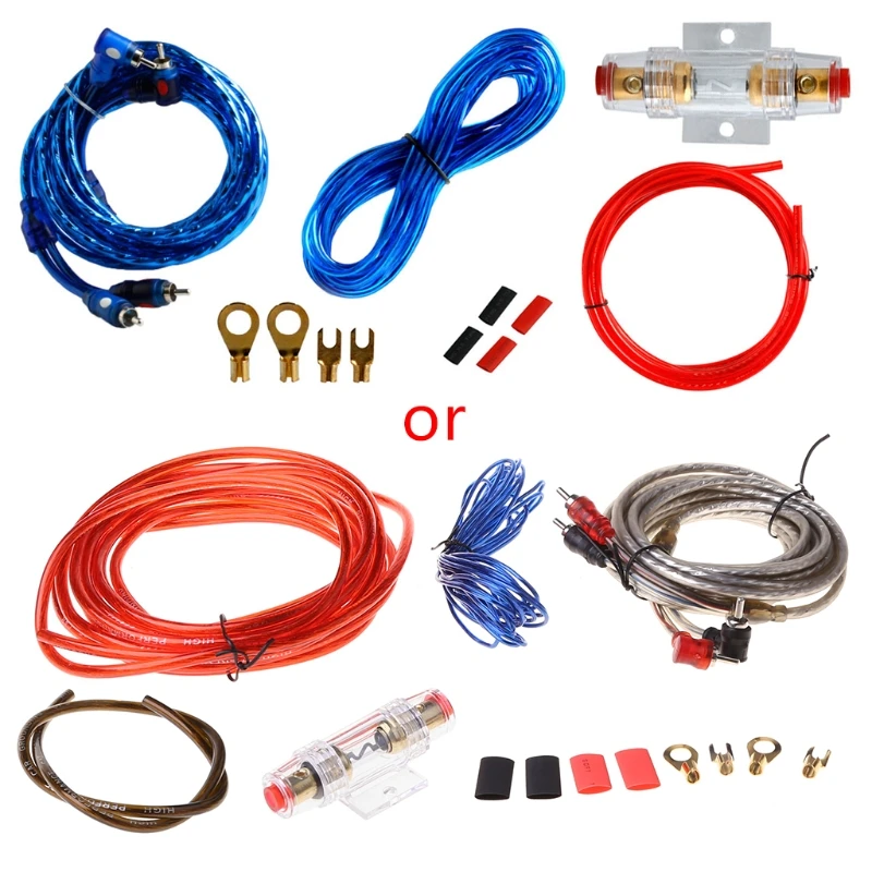 

New 1500w Car Audio Subwoofer Sub Amplifier AMP RCA Wiring Kit Cable FUSE #L060# new hot