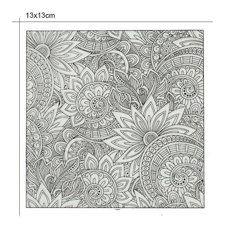 Mandala Texture Polymer Clay Stamp Sheets DIY Clay Jewelry Earring Emboss Impression Ceramic Pottery Tools Craft Art Supplies