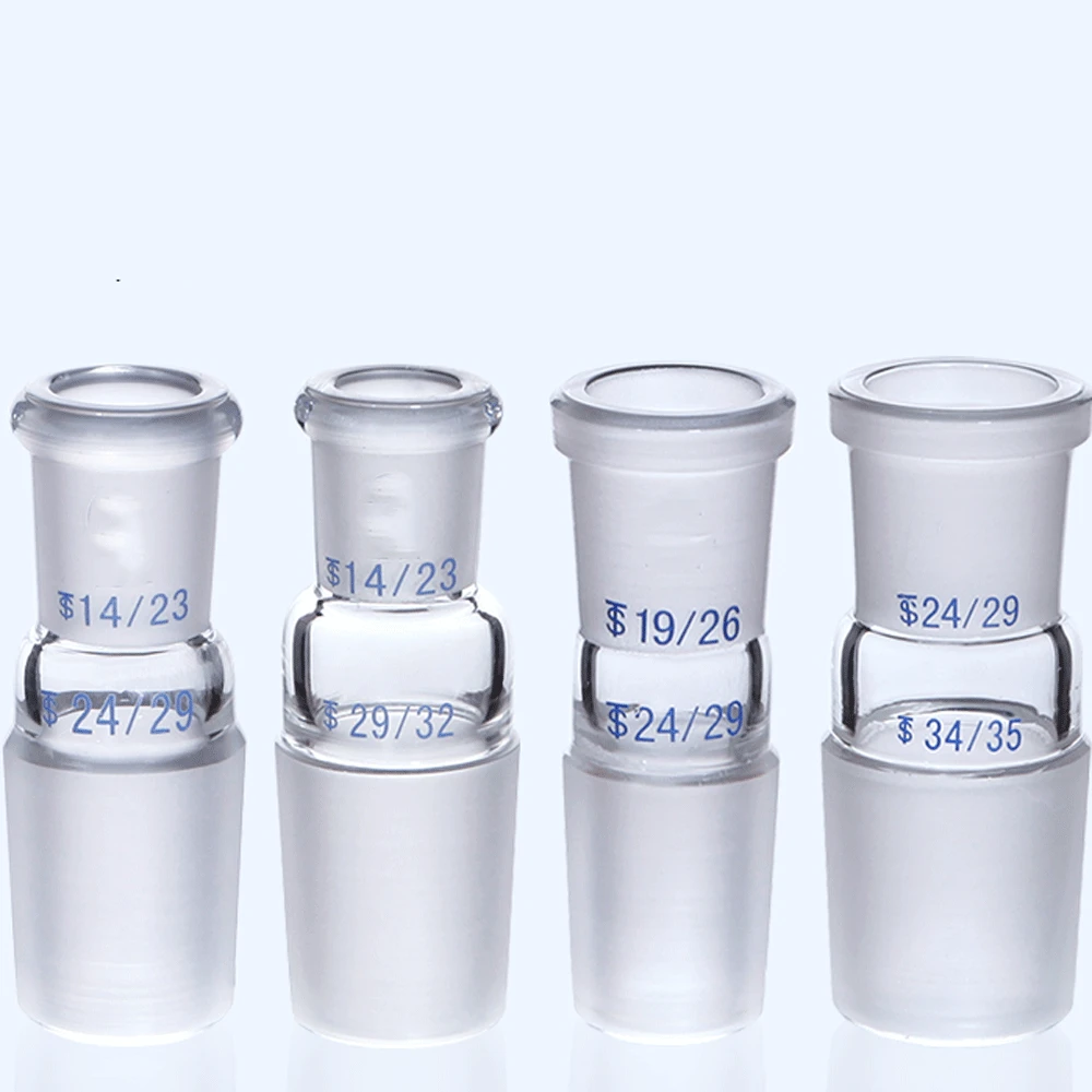 14/23 19/26 24/29 29/32 34/35 40/38 50/42 Female To Male Boro. Glass Joint  Glass Reducing Transfer Adapter Glassware Laborotary - AliExpress