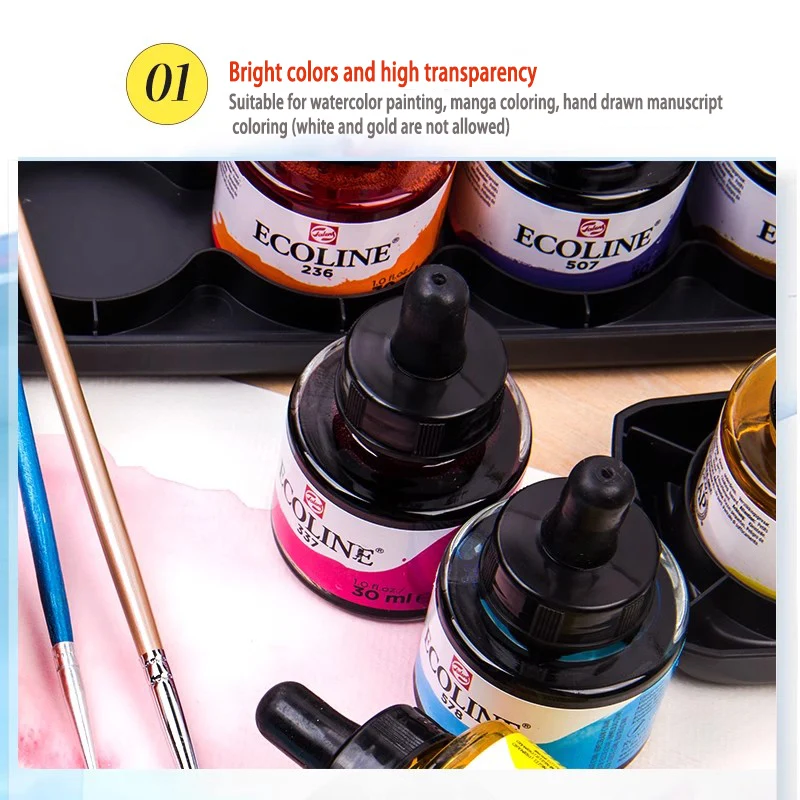 Talens Ecoline Liquid Watercolor Paint / Ink 30ml 