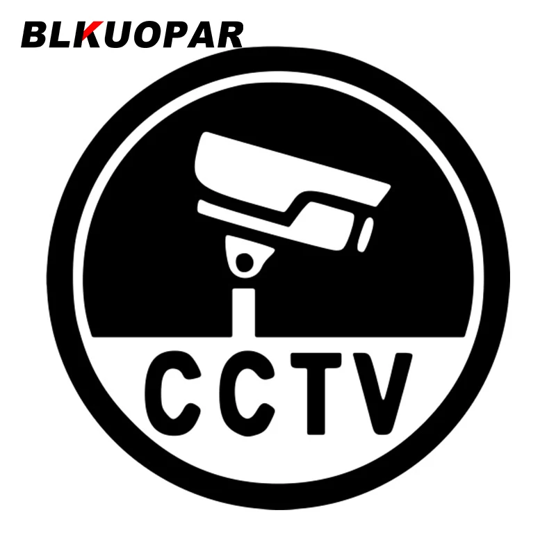 

BLKUOPAR Security Camera Car Sticker Sunscreen Waterproof Vinyl Die Cut JDM Decal Creative Caravan Skateboard RV Car Styling