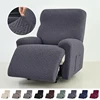 4Pcs/set Jacquard Recliner Sofa Cover Stretch Armchair Slipcovers Solid Color Non-Slip Couch Slipcovers for Home Office Decor 1