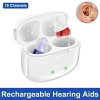 New Rechargeable Hearing Aids For Deafness Elderly Mini Invisible Hearing Aids 16 Channels Sound Amplifier with Noise Cancelling 1