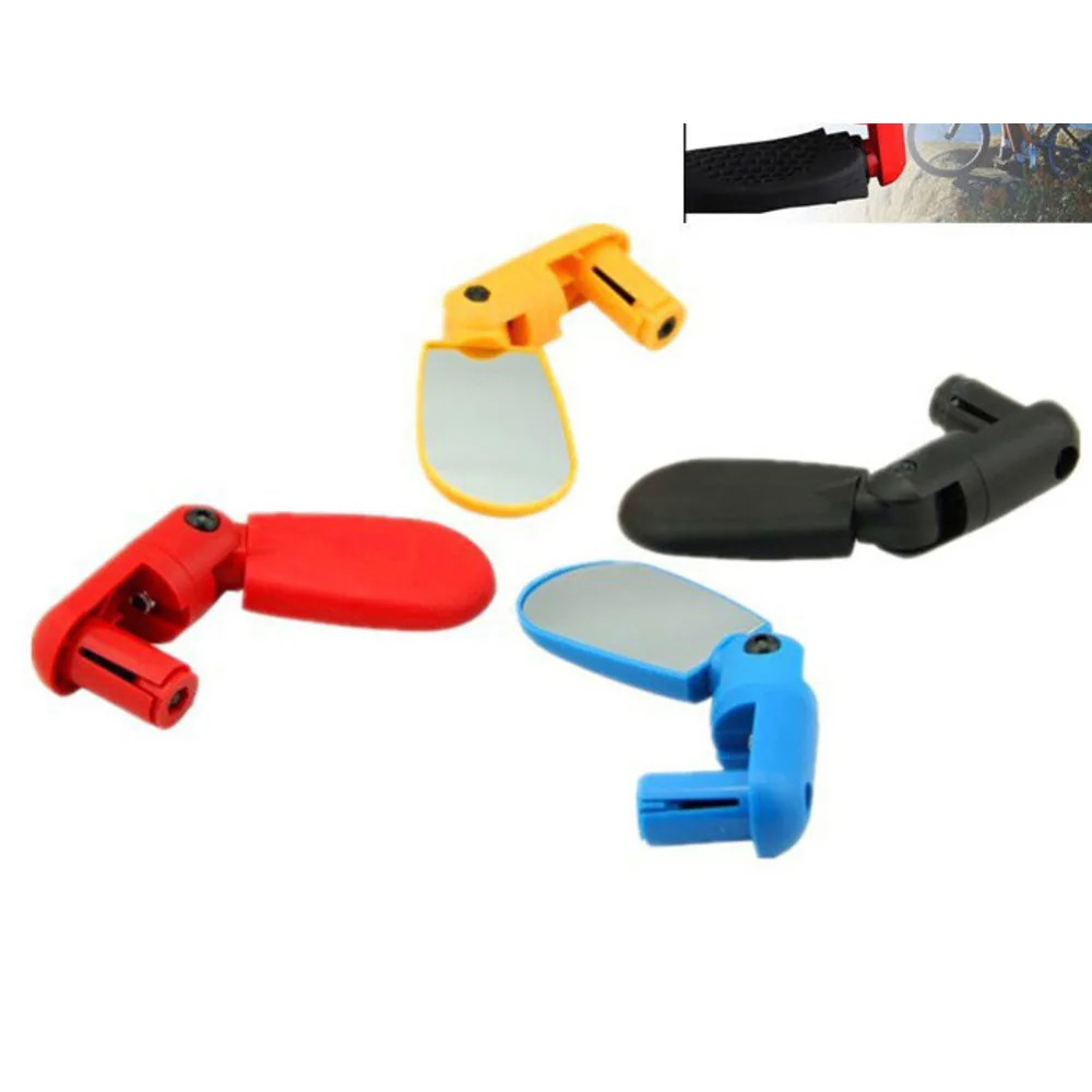 Colorful mini adjustable rearview mountain bike viewing flat mirror, bicycle equipment, riding accessories_voghion.com