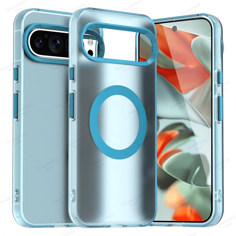 Frosted Armor Magnetic Shockproof Bumper Case