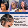 Bone Straight Bob Wigs Human Hair Pre Plucked Transparent Lace Frontal Wig Cuticle Aligned 100% Human Hair 13x4 Short Bob Wigs 5