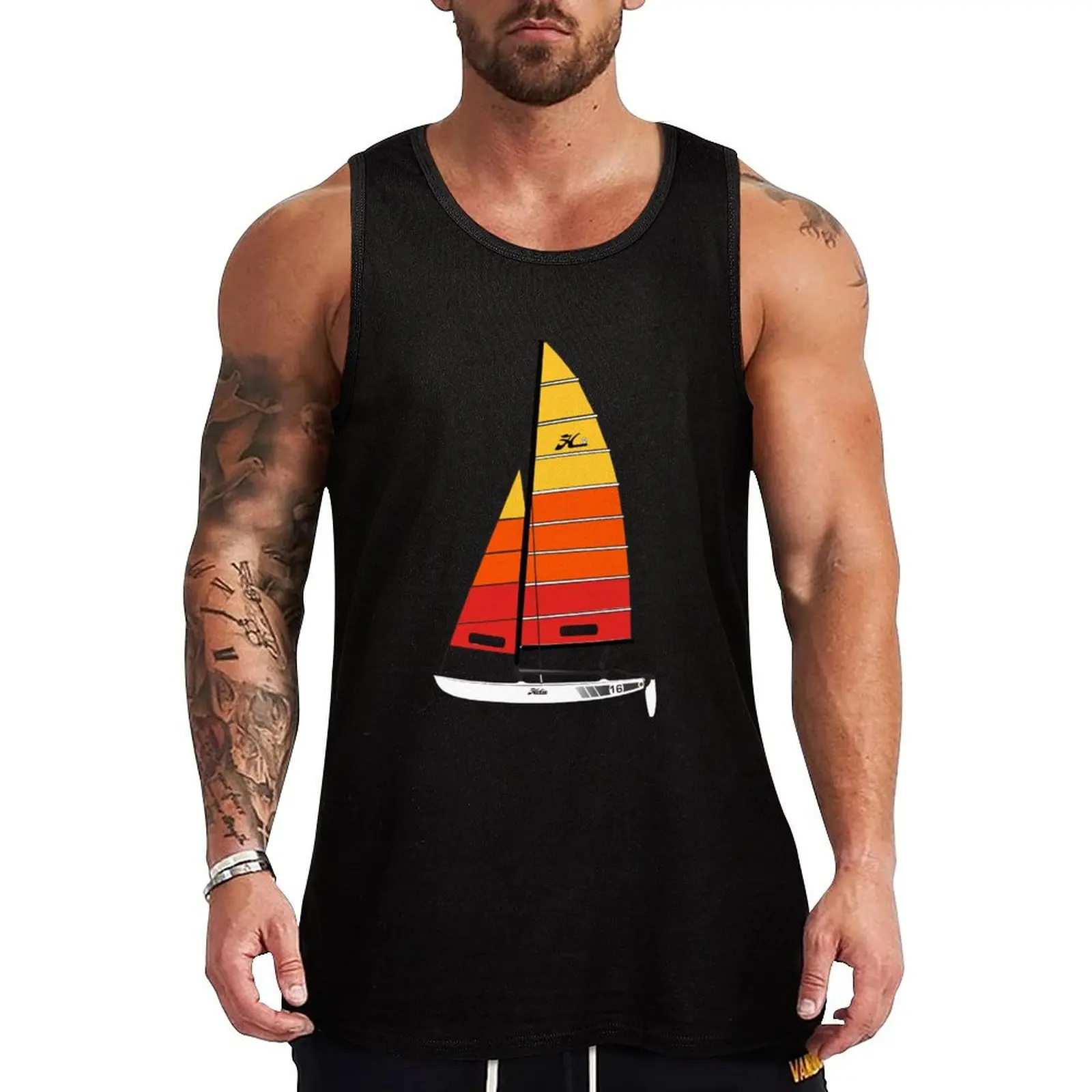

Hobie Cat 16 Tank Top men clothes Vests Vest male sleeveless Men's t-shirts