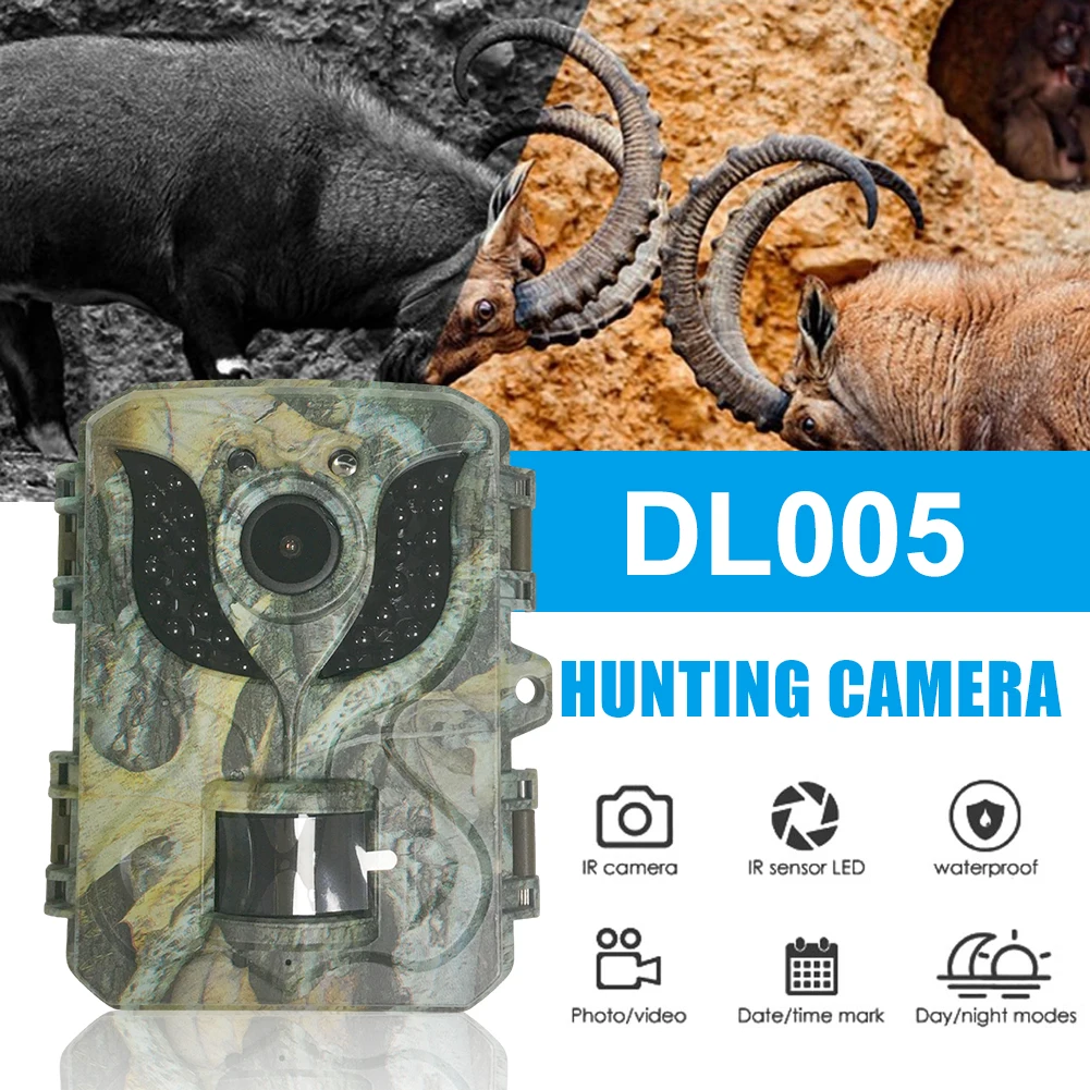 

Камера для фотоловушки 1080P 16 МП HD наружная инфракрасная камера ночного видения 0,2 s время запуска 2,0 "цветной экран водонепроницаемая охотничья камера
