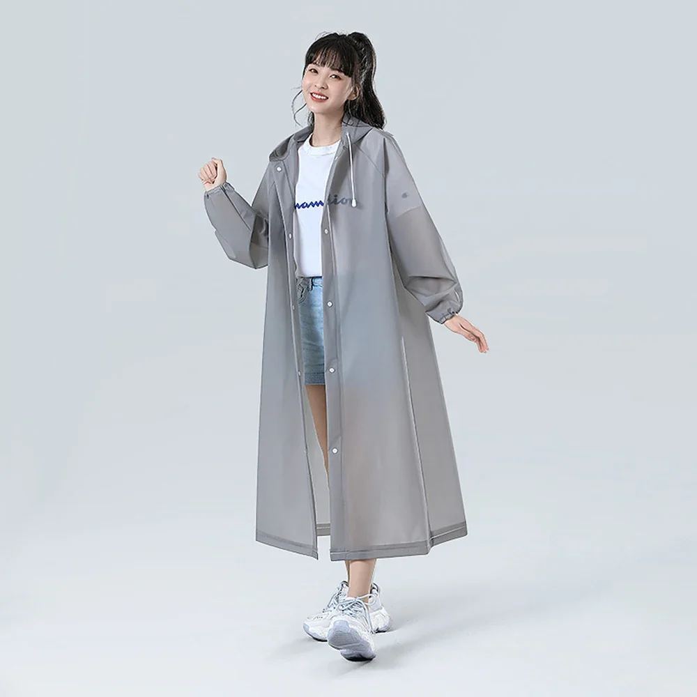 Raincoat 1PCS EVA Unisex Thickened Waterproof Rain Coat Women Men Camping Waterproof Rainwear Suit