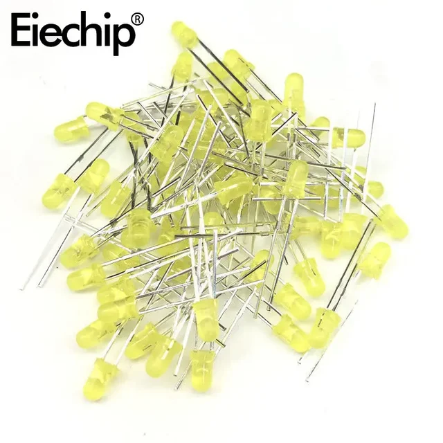 LED Diode 3mm Red/green/blue/yellow/orange/white Light 5