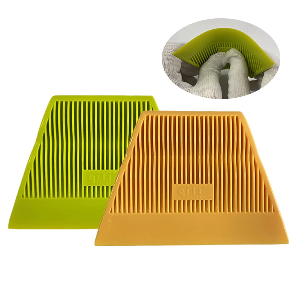 1Pc Trapezoidal Medium Soft Squeegee Scraper for Car Wrapping/Window Tinting/Wallpaper installing Car Vinyl Film Wrapping Tool car wrapping tools vinyl squeegee window tinting squeegee automotive film tools