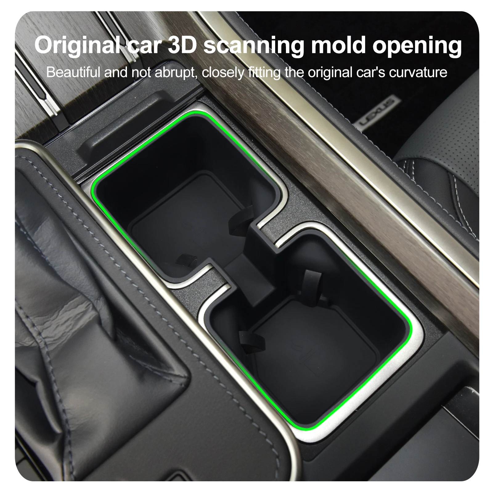 렉서스 GX550H 2024 2025 물컵 거치대, 5 좌석 중앙 제어 음료 거치대 물컵 트레이, 자동차 인테리어 액세서리