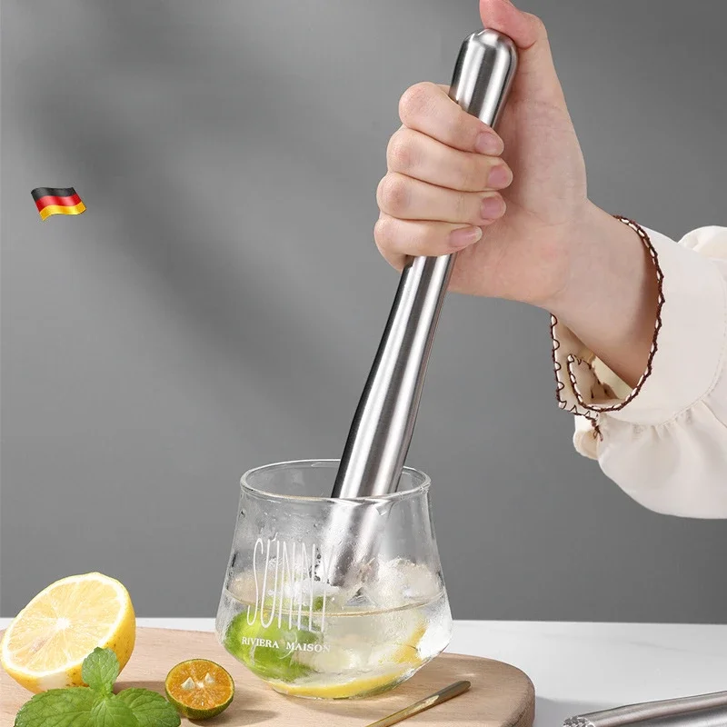 Multifunctional Stainless Steel Crushed Ice Hammer Popsicle Sticks Cocktail Swizzle Stick Fruit Muddle Pestle Barware Bar Tools