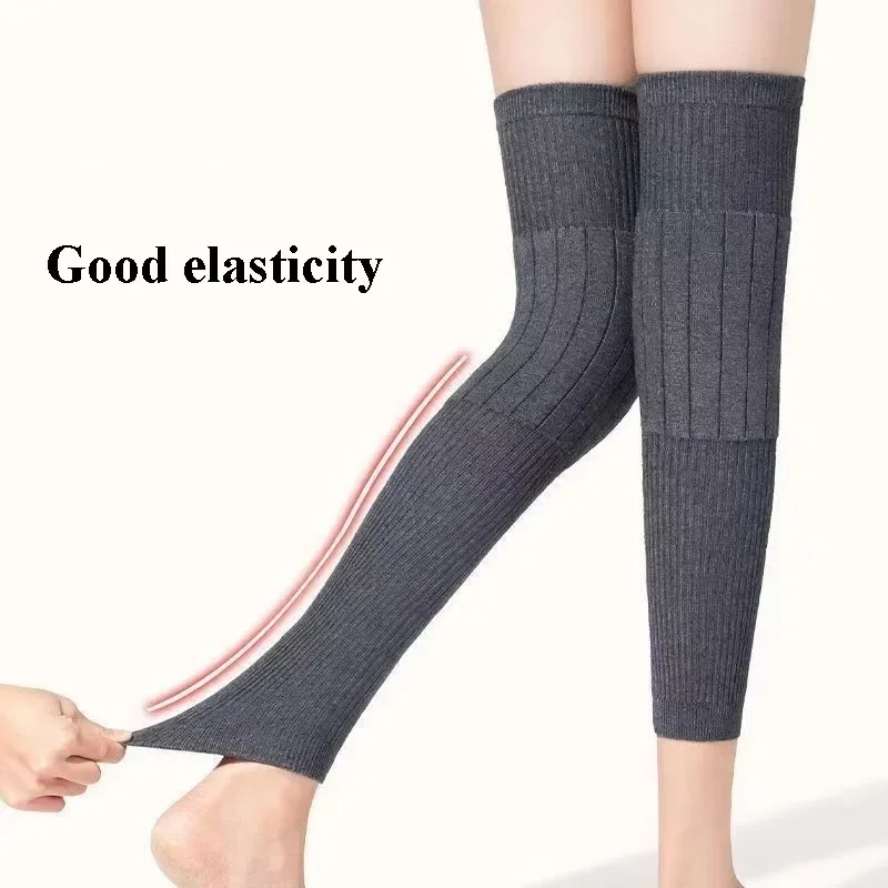 Rabbit Fur Knee Pads Winter Universal Cold Leg Arthritis Thermal Knee Protector