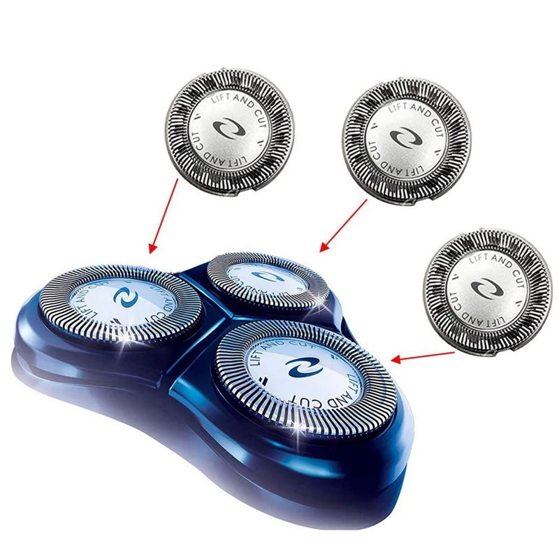 3 Pcs Replacement Shaver Head For  Norelco HQ3 HQ4 HQ55 HQ56 HQ6900 HQ6868 HQ5812 HQ6874 Razor Blade 2