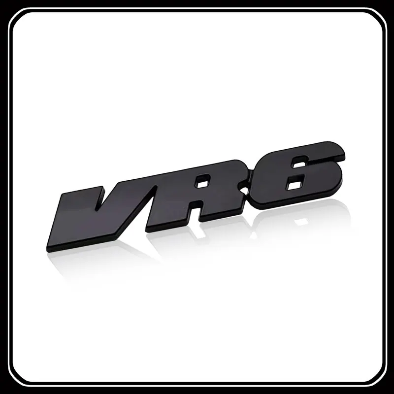 VR6 스타일링 자동차 3D 금속 스티커 자동차 테일 배지 데칼, 폭스 바겐 사지타르 폴로 골프 5 6 7 파사트 R36 R32 CC