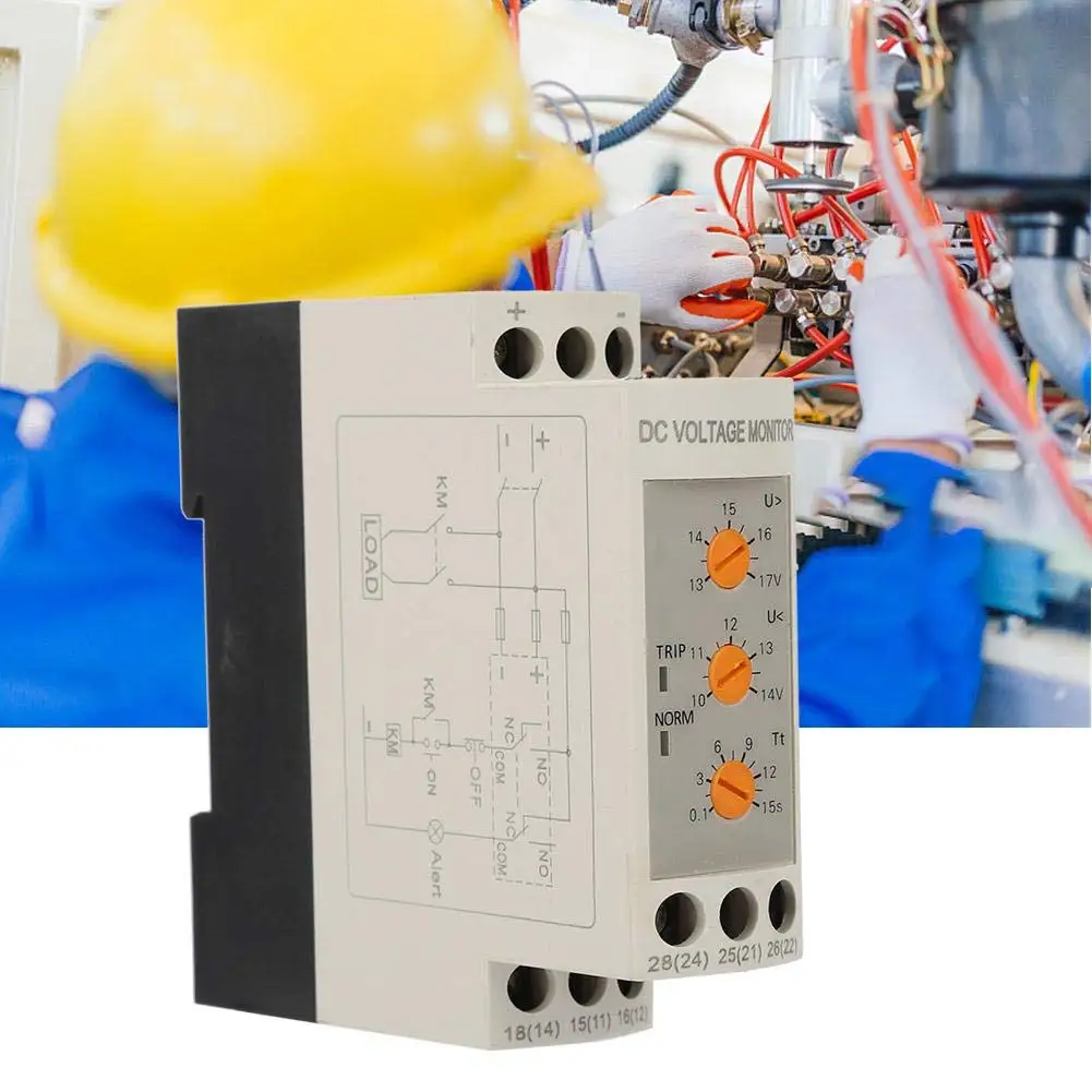 

Двойной дисплей регулируемая защита от перегрузки и яркости DC12V24V36V48V Защита от перенапряжения и перегрузки по току DIN рейка