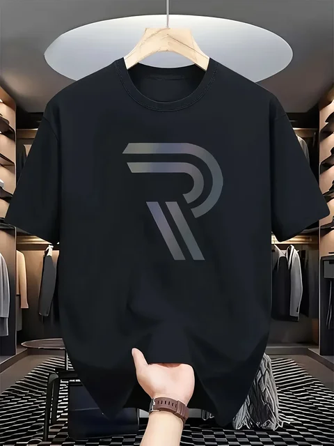 T-shirt imprimé de luxe décontracté pour homme - T-shirts graphiques streetwear tendance et confortables à porter - Vêtements pour homme une pièce 1
