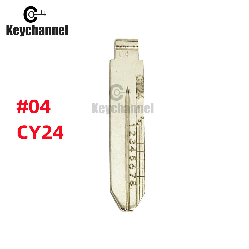 5PCS Lishi CY24 #04 Engraved Line Key Blade Scale Shearing Teeth Cutting Key Blank Clipper Key Blade  For Chrysler/300C/Dodge boys classic 1 24 scale 1968 chrysler dodge charger r t fitted diecasts