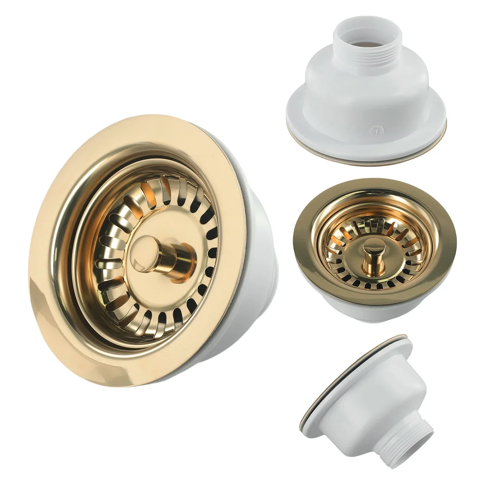 114MM Sink Drainer Sink Drainer Bathroom Stopper Efficient Drainage Kitchen Drain Stainless Steel Waste Pipe sink filter kitchen sink filter sink strainer kitchen sink strainer sink drain pipe