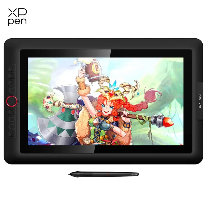 60도 틸트 기능이있는 XPPen Artist 15.6 Pro 드로잉 태블릿 그래픽 모니터 디지털 애니메이션 드로잉 보드 아트 디자인