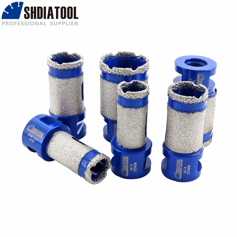 Shdiatool 1pc Dia20/25/35mm Diamond Milling Finger Bits Drilling Crown