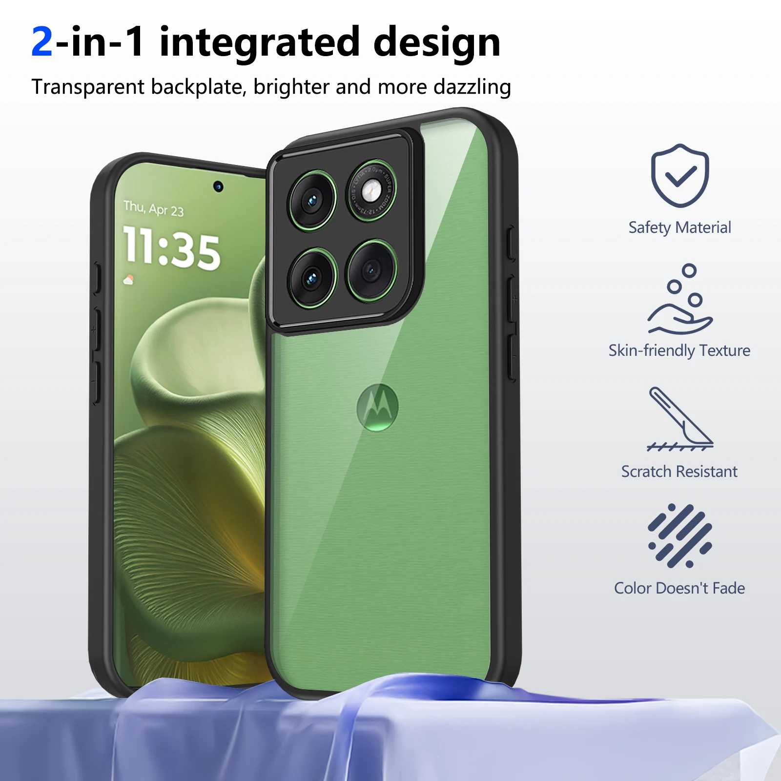 Luxury Transparent Shockproof Bumper Case Cover