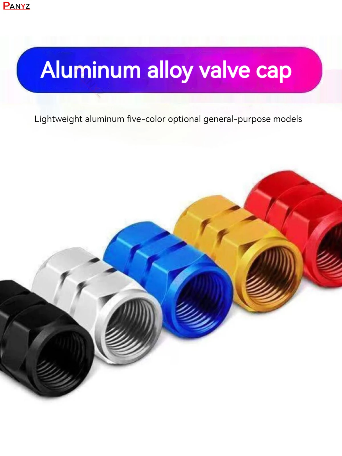 4 Pcs Aluminum Car Tire Valve Caps Hex Alloy Tyre Valve Airtight Cover Waterproof Dust For Automobiles Motorcycles Trucks Bikes
