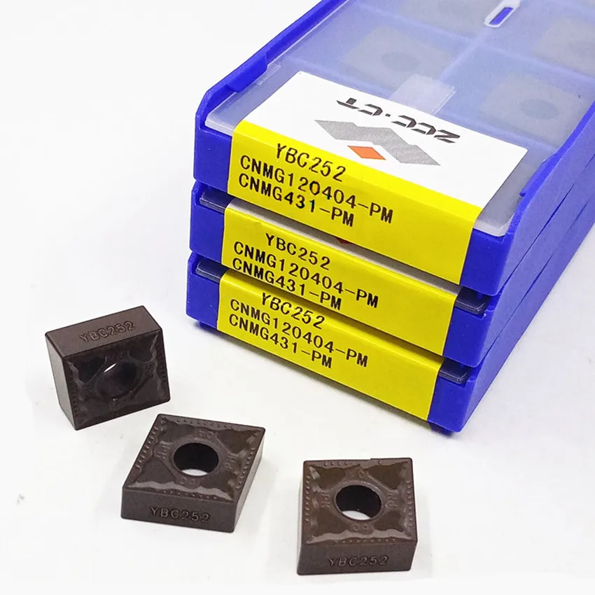 

CNMG120404-PM YBC252/CNMG120408-PM YBC252/CNMG120412-PM YBC252/CNMG120416-PM YBC252 ZCC.CT carbide inserts For Steel 10pcs/box