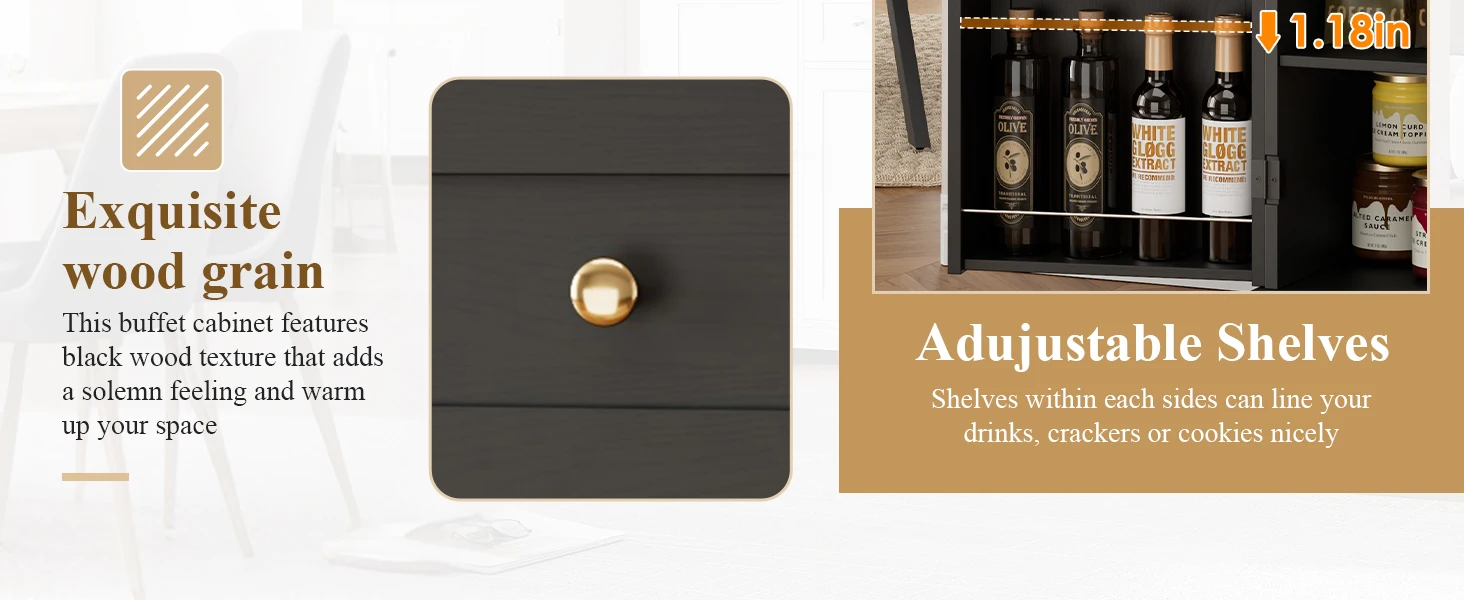 sideboard buffet cabinet with drawer